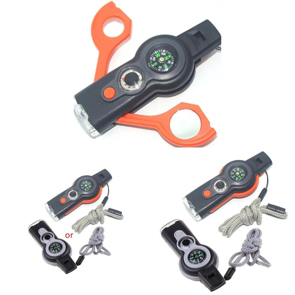 Outdoor Adventure Guide - Q39E Fischietto sicurezza emergenza con cordino,