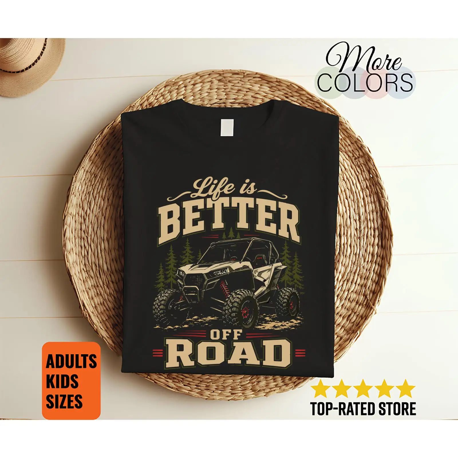 Outdoor Adventure Utv - La vita è migliore fuoristrada T-shirt