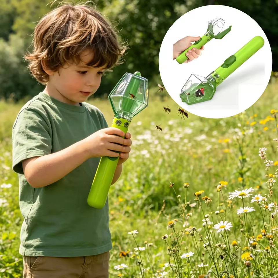 Outdoor Adventure Educator - Catturatore di insetti portatile con lente